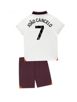 Manchester City Joao Cancelo #7 Auswärts Trikotsatz für Kinder 2023-24 Kurzarm (+ Kurze Hosen)